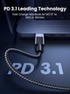Кабель USB-С to USB-С Ugreen L513 240 Вт, 1м Black - зображення 8