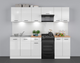 Кухонний гарнітур см з Junona Line 230 AGD Black Red White 230 (K24-JUNONA_AGD_WER_2/230_BBL) 168757 - зображення 3