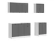 Кухня 180А без стільниці Junona Black Red White 180 (K24-JUNONA_MODUL_WER_2/180A_BBL) 169885 - зображення 2