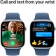 Smartwatch Apple Watch Series 10 GPS 46mm Silver Aluminium Case with Denim Sport Band - M/L (MWWM3) - obraz 7