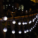 Светодиодная уличная гирлянда "Шарики прозрачные" 40 LED, 8м + переходник, 220V, IP44, Холодный белый - изображение 3