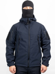 Тактична куртка WinTac Soft Shell VIKING Dark Navy Blue M темно-синя - зображення 1