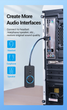Звуковая карта Vention 1м USB - 3x 3.5мм minijack с поддержкой микрофона 16 бит/48 кГц TRS Наружный Адаптер Стерео AUX с управлением громкости Универсальный Черный - изображение 4