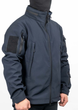 Демісезонна тактична куртка WinTac Soft Shell Stalker Dark Navy Blue M темно-синя - изображение 3