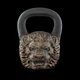 Дизайнерська спортивна гиря чавунна лита Лев Lion 22 кг Бронзовий 214-001-026 - зображення 1
