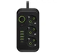 Удлинитель сетевой UA Power F06U, 4USB, Type-C, 6 розеток, 4 м Black - изображение 1