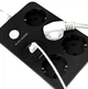 Удлинитель сетевой Power Socket 8204 3 USB на 4 розетки 2м Black - изображение 7