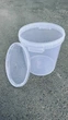 Ємність для бродіння Plastico (ферментер) прозора з кришкою 33 л (ДД К-33-п) - зображення 1