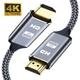 Кабель шнур HDMI - HDMI 4К 60Hz HDR 3D High Speed Aluminum Neylon cord, 1м (48861) - зображення 1