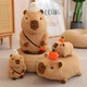 Капібара м'яка іграшка-антистрес подушка сквишмеллоу подарунок capybara з качечкою 25 см - зображення 5