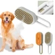 Парова щітка спрей парова Pet Spray Massage Brush 3в1 для собак і кішок Білий - зображення 3