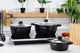 Кастрюля Ardesto Gemini Anzio на 2.5 литра из литого алюминия со стеклянной крышкой с отверстием для выхода пара и алюминиевыми ручками + съемные силиконовые ручки-накладки для всех типов плит диаметр 20 см AR2420GE - изображение 6