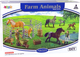 Ігровий набір Leantoys Farm Animals Homestead Brown Horses з аксесуарами (5905214971960) - зображення 1