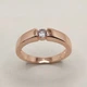 Кольцо с кубическим цирконом в форме бриллианта "Золотая классика" Xuping Jewelry медзолото 18К размер 19 мм упаковано в бархатную коробочку (9730) - изображение 6