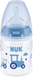 Пляшка для годування NUK First Choice Plus із силіконовою соскою 150 мл Синя (4008600400509) - зображення 1