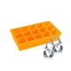 Силиконовая форма для льда CUMENSS AI-807 Cube 15 Orange кубики - изображение 2