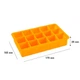 Силиконовая форма для льда CUMENSS AI-807 Cube 15 Orange кубики - изображение 3