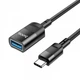 Кабель Hoco удлинитель Type-C – USB3.0 папа-мама 1,2м 5Гбіт/с Black (U107_usbC) (069018) - изображение 4