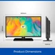 Телевізор 22" Cello CS22WS01T TRAV / HD / 60 Гц / VA / Smart TV / Wi-Fi / Bluetooth / T2 Б/В - зображення 4