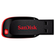 USB Flash SanDisk USB Cruzer Blade 128Gb Black Red - изображение 2