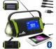 Радиоприемник портативный 6400 мАч Bivacc Quercus Bluetooth солнечная батарея с фонариком и функцией Powerbank (Зеленый) - изображение 3