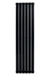 Дизайнерский радиатор отопления ARTTIDESIGN Livorno II 6/1600/408/50 вертикальный черный матовый - изображение 1