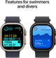 Smartwatch Apple Watch Ultra 2 (2024) GPS + Cellular 49mm Natural Titanium Case with Blue Trail Loop - M/L (MX4L3) - obraz 5