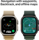 Smartwatch Apple Watch Ultra 2 (2024) GPS + Cellular 49mm Black Titanium Case with Dark Green Alpine Loop - Large (MX4T3) - obraz 6