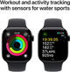 Smartwatch Apple Watch Series 10 GPS 42mm Jet Black Aluminium Case with Black Sport Band - M/L (MWWF3) - obraz 4