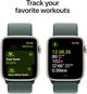 Smartwatch Apple Watch SE (2024) GPS 40mm Starlight Aluminium Case with Lake Green Sport Loop (MXEH3) - obraz 6