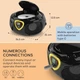 Бумбокс з музикою Auna Roadie Boombox CD USB MP3 радіо AM Bluetooth 2.1 Чорний - Уцінка - зображення 6