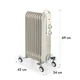 Масляный обогреватель Klarstein Thermaxx Retroheat 2000вт Белый - изображение 7
