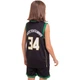 Форма баскетбольная детская NBA клуб Milwaukee Bucks 34 NB-Sport размер 2XL 150-162 см цвет черно-зеленый BA-0972 - изображение 2