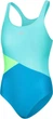 Купальник для девушек Aqua Speed POLA 8596 светло-бирюзовый, бирюзовый, салатовый Детский 140 см - изображение 1