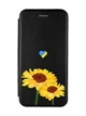 Чохол-книжка чорний з малюнком на Xiaomi Redmi 13 Жовті квіти (принт 364) - зображення 1