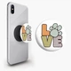 Тримач для телефону PopSockets love Чорний - зображення 1