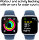 Smartwatch Apple Watch Series 10 GPS + Cellular 42mm Silver Aluminium Case with Denim Sport Band - M/L (MWX43) - obraz 4