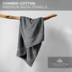 Полотенца для ванной комнаты Villa Celestia 600 GSM 100% Cotton , серые, набор из 4 шт. - изображение 3