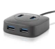 USB концентратор REAL-EL CQ-407, Type-C, 4 порта USB 3.0, черный - изображение 5