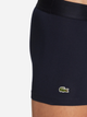 Набор трусов шортов мужских хлопковых Lacoste 5H1803-W34 XL 3 шт Navy Blue/Silver Chine/Red (3617072872472) - изображение 5