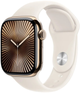 Смарт-годинник Apple Watch Series 10 GPS + Cellular 42mm Gold Titanium Case with Starlight Sport Band - M/L (MX073) - зображення 1