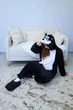 Пижама кигуруми My Kigu Женская Хаски Черный размер M 155-165 см (107841) - изображение 6
