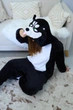 Пижама кигуруми My Kigu Женская Хаски Черный размер M 155-165 см (107841) - изображение 7