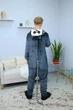 Пижама Кигуруми My Kigu Мужская Лемур Черный размер L 165-175 см (21055411) - изображение 2