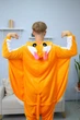 Пижама Кигуруми My Kigu Мужская Белка Летяга Оранжевая размер XL 175-185 см (21106411) - изображение 6