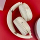 Беспроводные наушники Bluetooth женские полноразмерные накладные для телефона с микрофоном бежевые на голову блютуз XO Scarlet Metal - изображение 9