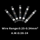 Термозбіжна гільза з припоєм термоусадка 0.25-0.34 мм² PWR Кембрики термоусадні 30 шт Білий (R050945-30) - зображення 4