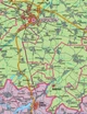 Стінна карта Житомирської області 138х100 см | НОВІ РАЙОНИ, ГРОМАДИ - 2024 рік - зображення 2