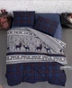 Двоспальний Євро комплект First Choice Happiness Navy Blue Фланель - изображение 1