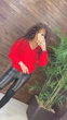 Fashions • Свитер оверсайз Крис Fashions 44-52 красный (0375) - изображение 2